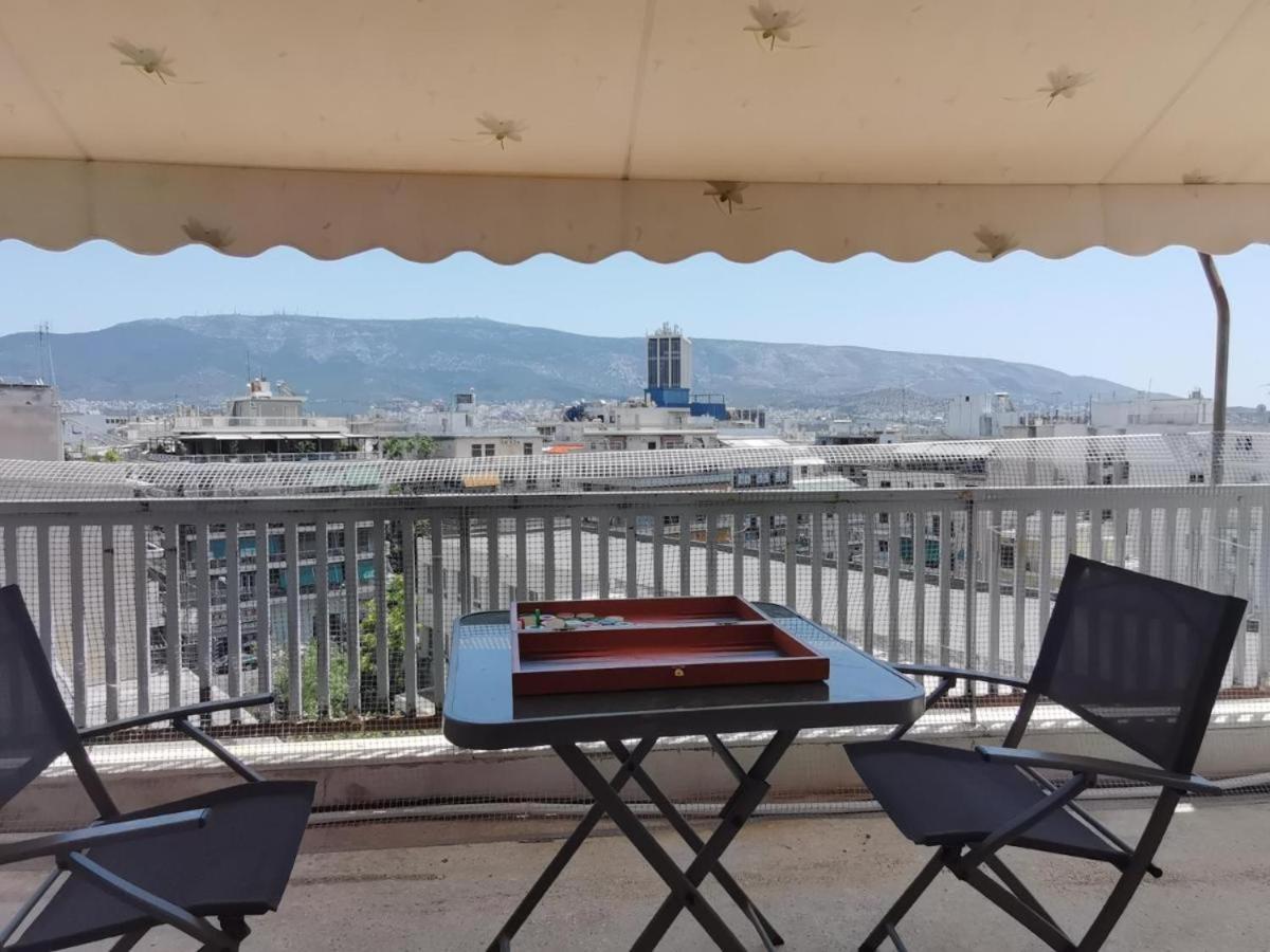 Penthouse Spacious W Super Wifi & Terrace, 2 Min From Metro Athens Exterior photo